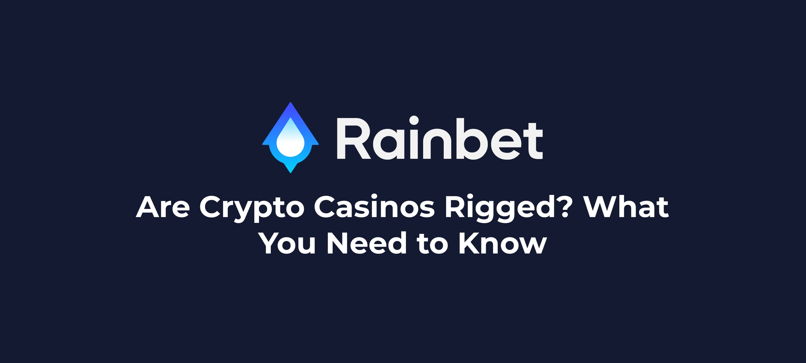 Are crypto casinos rigged thumbnail