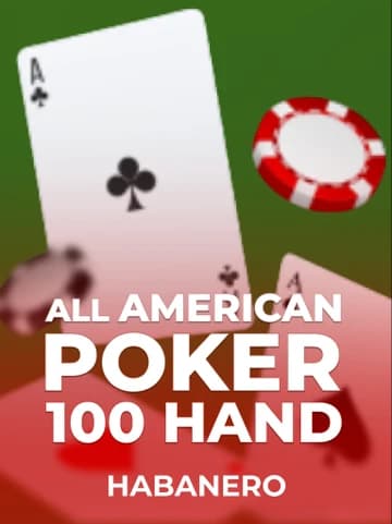 Play All American Poker 100 Hand Slot by Habanero