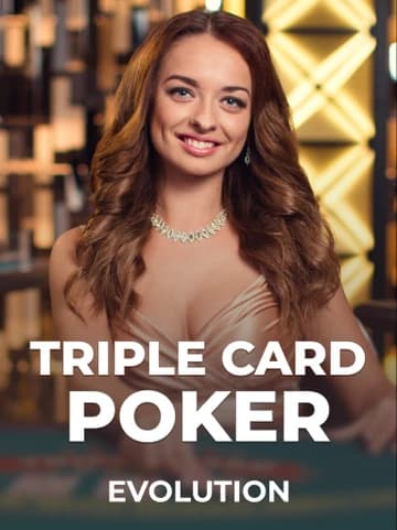 العب Triple Card Poker بواسطة Evolution