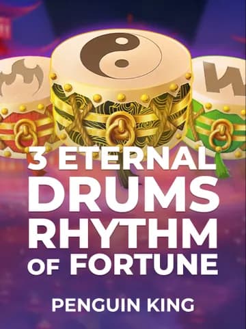 Play 3 Eternal Drums: Rhythm of Fortune Slot by Penguin King