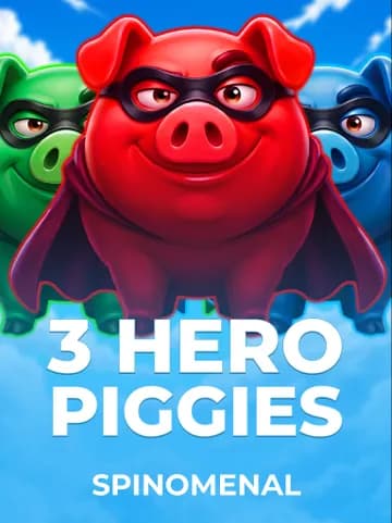 Play 3 Hero Piggies Slot by Spinomenal