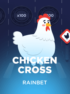 Chicken crossing road illustration