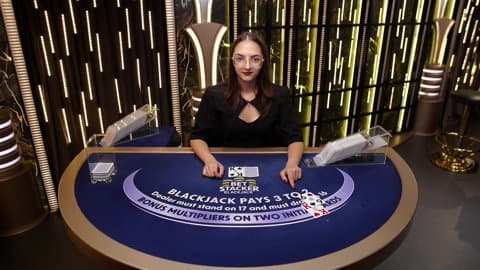 Play Classic Bet Stacker Blackjack 12 by Evolution