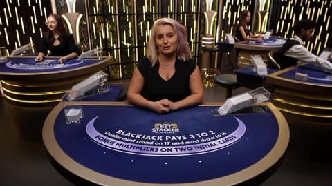 Play Classic Bet Stacker Blackjack 14 by Evolution