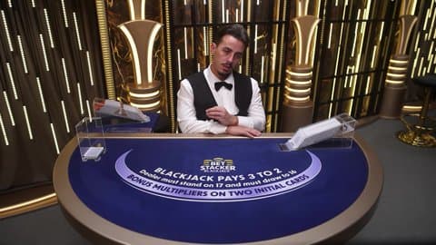 Play Classic Bet Stacker Blackjack 18 by Evolution