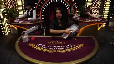 Play Free Bet Blackjack 2 by Evolution