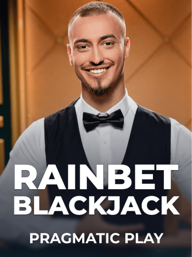 Rainbet Blackjack játékképernyő, mely a kripto-integralt felületet mutatja