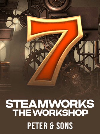 Jouez à la machine à sous Steamworks - The workshop de Peter & Sons