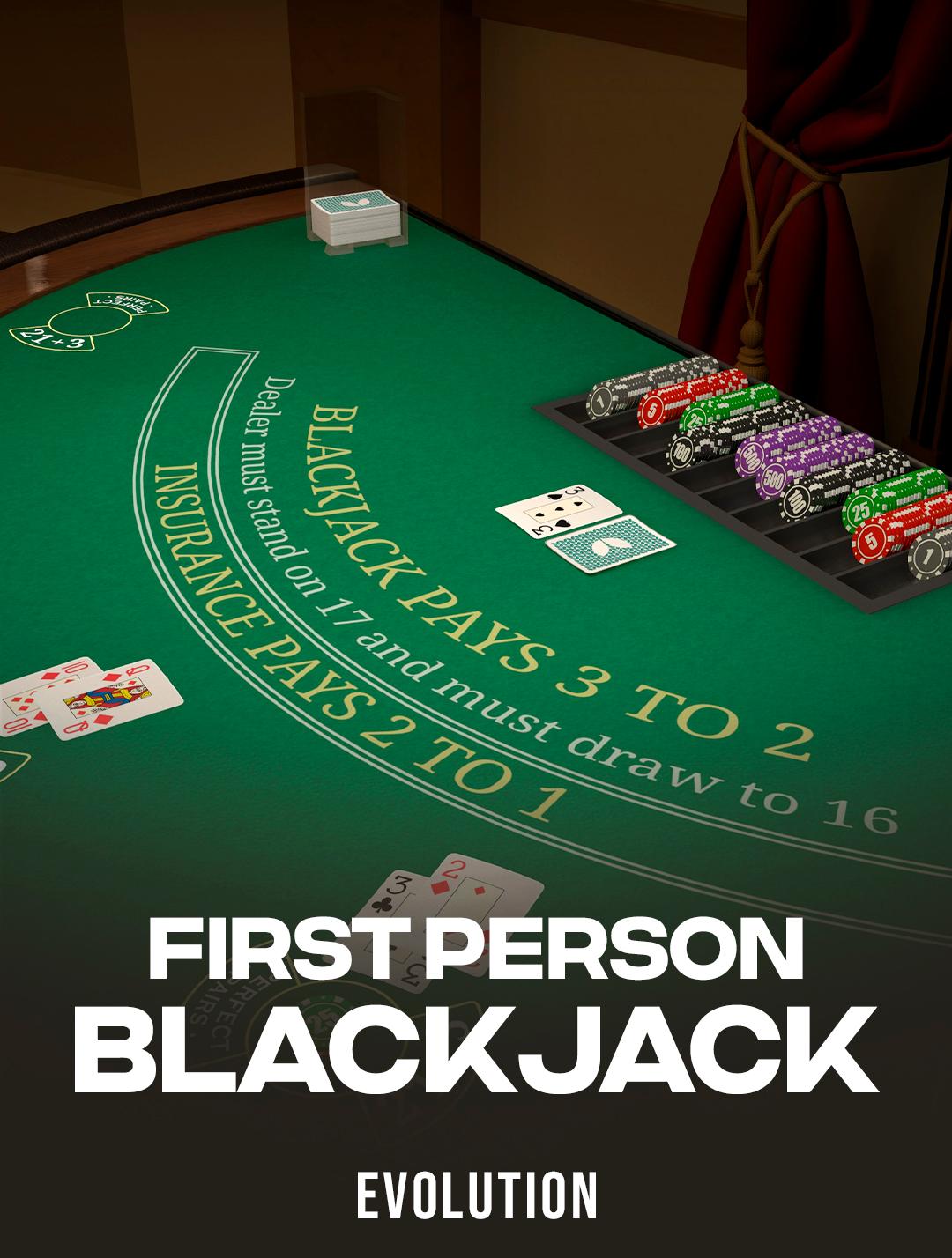 Play First Person Blackjack by Evolution Rainbet