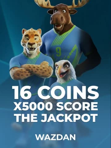 VoltEnt (Wazdan) tarafından sunulan 16 Coins x5000 Score the Jackpot Slot Oyununu Oyna