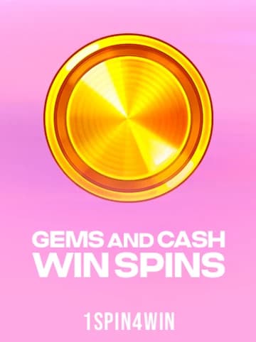 Play Gems And Cash Win Spins Slot by 1spin4win