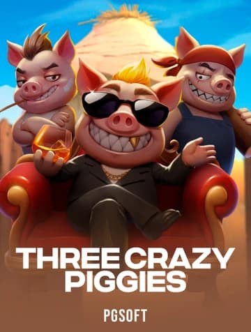 Play Three Crazy Piggies Slot by PGSoft