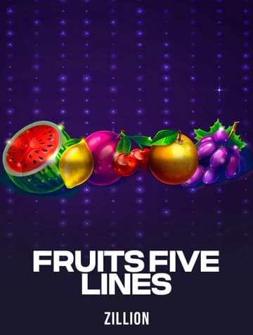 Играйте в слот Fruits Five Lines от Zillion