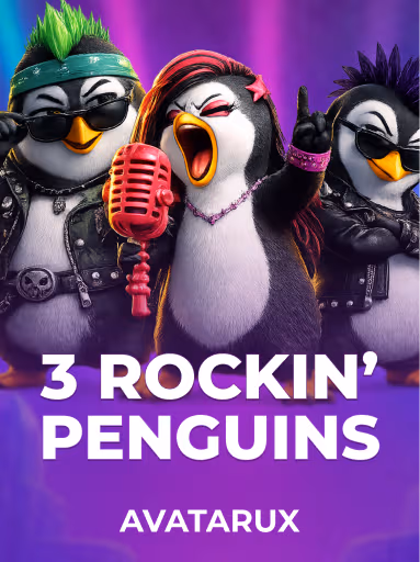Играйте в слот 3 Rockin' Penguins от AvatarUX