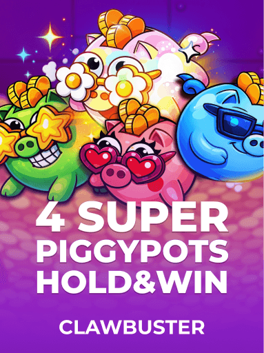 Play 4 SUPER PIGGYPOTS: HOLD&WIN Slot by Clawbuster