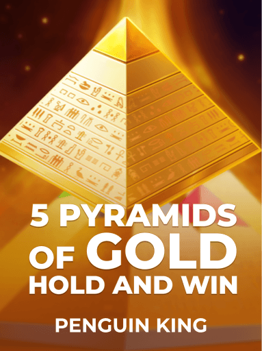 Skärmdump av spelet 5 Pyramids of Gold: Hold & Win på Rainbet-plattformen