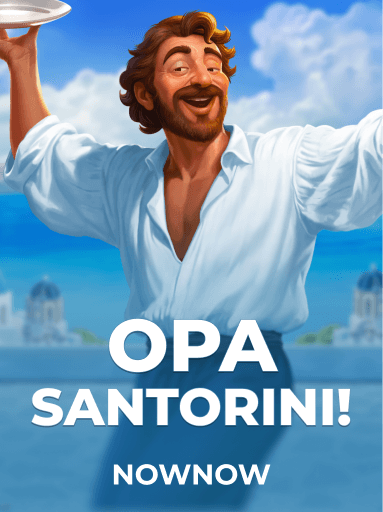 Jouez à la machine à sous Opa Santorini! de NowNow